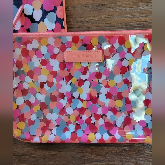 Vera Bradley Pixie Confetti Beach Pouch Set of 2 NWT Never Used Brand New - Picture 2 of 11